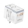 - Dudao Dudao A65Pro 65W EU  /  US  /  JP  /  AUS  /  UK travel adapter 2x USB-C 2x USB-A white