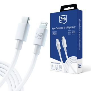 3MK&nbsp;3MK 3mk Hyper Cable USB-C  /  Lightning 20W 1.2m - white