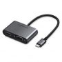 - Ugreen Ugreen CM162 50505 USB-C HDMI  /  VGA  /  USB-A 3.0  /  USB-C PD Adapter Gray