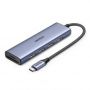 - Ugreen HUB Ugreen CM511 20956A 6in1 USB-C HDMI  /  3x USB-A 3.0  /  SD / TF card reader gray