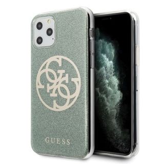 GUESS&nbsp;GUHCN65PCUGLKA iPhone 11 Pro Max khaki hard case 4G Circle Glitter