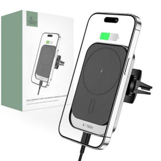 -&nbsp;Tech-Protect Tech-Protect CW19 MagSafe magnetic car holder with 15W inductive charger for air vent black