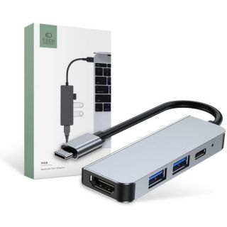 -&nbsp;Tech-Protect HUB Tech-Protect V2 4in1 USB-C USB-A 3.0  /  USB-A 2.0  /  USB-C  /  HDMI gray