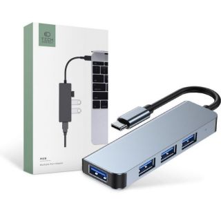 -&nbsp;Tech-Protect HUB Tech-Protect V1 4in1 USB-C 3x USB-A 2.0  /  USB-A 3.0 gray