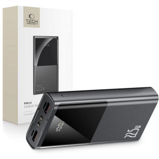 -&nbsp;Tech-Protect Powerbank Tech-Protect PB13 20000mAh 22.5W 2x USB-A  /  USB-C  /  Lightning with USB-C  /  USB-A cable gray Gray