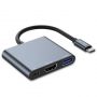 - Tech-Protect HUB Tech-Protect V1 3in1 USB-C USB-A 3.0  /  USB-C PD 100W  /  HDMI 4K 30Hz gray