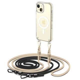 -&nbsp;Tech-Protect Tech-Protect FlexAir Chain Case with MagSafe for iPhone 15 Black / Beige