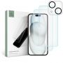 - Tech-Protect Tech-Protect Supreme Set for iPhone 15 2x tempered glass for display  /  tempered glass for camera