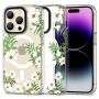 - Tech-Protect Flowers || Leaves White || Transparent