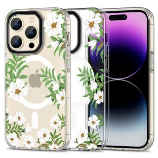 -&nbsp;Tech-Protect Flowers || Leaves White || Transparent