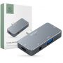- Tech-Protect HUB Tech-Protect V6 4in1 USB-C USB-A 3.0  /  USB-C PD100W  /  HDMI  /  jack 3.5mm gray