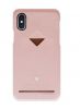 Аксессуары Моб. & Смарт. телефонам - VixFox 
 
 Card Slot Back Shell for Iphone X / XS pink rozā 