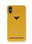 - VixFox 
 
 Card Slot Back Shell for Iphone X / XS mustard yellow dzeltens