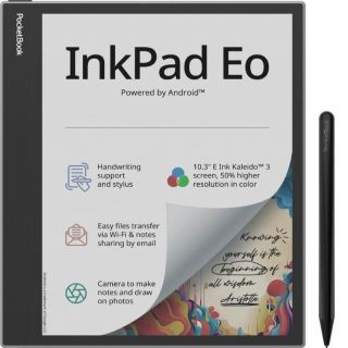 PocketBook E-Reader||InkPad Eo|10.3''|2480 x 1860|1xUSB-C|1xMicroSD Card Slot|Bluetooth|Grey|PB1042-M-WW