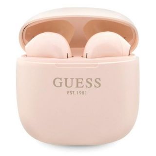 GUESS&nbsp;Bluetooth headphones GUTWST26PSP TWS + docking station pink / pink Classic EST Log Pink