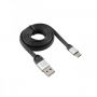 - Sbox 
 
 USB 2.0-Type-C / 2.4A black / silver 1.5M melns sudrabs