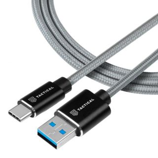 -&nbsp;Tactical Tactical Fast Rope Kevlar Cable USB-A / USB-C 0.3m Grey