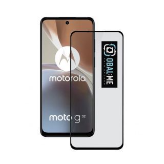 - - OBAL:ME 5D Glass Screen Protector for Motorola G32 Black