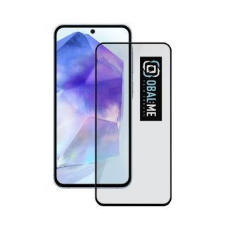 - - OBAL:ME 5D Glass Screen Protector for Samsung Galaxy A55 5G Black