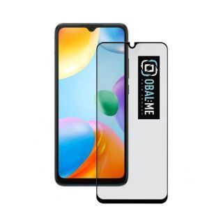 - - OBAL:ME 5D Glass Screen Protector for Xiaomi Redmi 10C Black