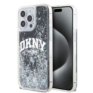DKNY&nbsp;Liquid Glitter Arch Logo Case for iPhone 15 Pro Max Black
