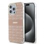 DKNY PC / TPU Repeat Pattern Tonal Stripe Magsafe Case for iPhone 15 Pro Max Pink