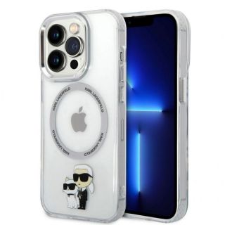 -&nbsp;Karl Lagerfeld - Karl Lagerfeld IML Karl and Choupette MagSafe Case for iPhone 15 Pro Transparent