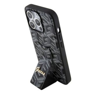 GUESS&nbsp;PU Grip Stand G Cube Case for iPhone 15 Pro Black