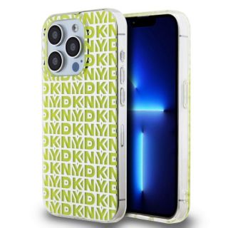 DKNY&nbsp;PC / TPU Repeat Pattern Case for iPhone 15 Pro Yellow