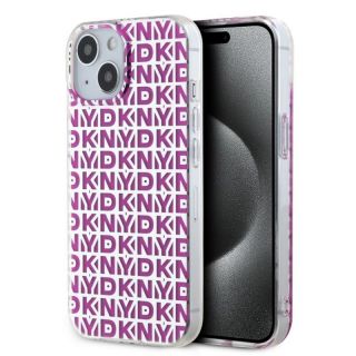 DKNY&nbsp;PC / TPU Repeat Pattern Case for iPhone 15 Pink