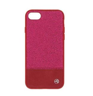 - Tellur 
 
 Cover Synthetic Leather Glitter II for iPhone 8 pink rozā