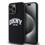 DKNY Liquid Silicone Arch Logo MagSafe Case for iPhone 14 Pro Black