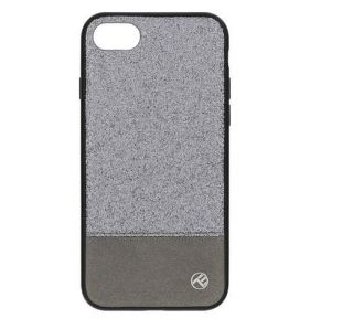 - Tellur 
 
 Cover Synthetic Leather Glitter II for iPhone 8 silver sudrabs