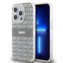 DKNY PC / TPU Repeat Pattern Tonal Stripe Magsafe Case for iPhone 14 Pro Beige