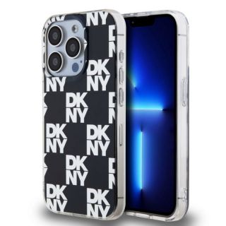 DKNY&nbsp;PC / TPU Checkered Pattern Case for iPhone 14 Pro Black