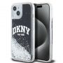 DKNY Liquid Glitter Arch Logo Case for iPhone 14 Black