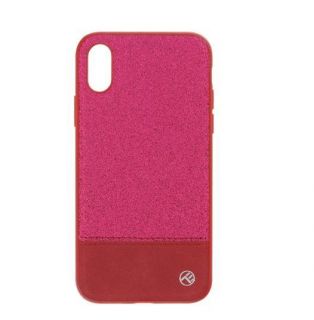 - Tellur 
 
 Cover Synthetic Leather Glitter II for iPhone X / XS pink rozā