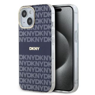 DKNY&nbsp;PC / TPU Repeat Pattern Tonal Stripe Magsafe Case for iPhone 13 Blue