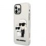 - Karl Lagerfeld - Karl Lagerfeld IML Glitter Karl and Choupette NFT Case for iPhone 12 / 12 Pro Transparent