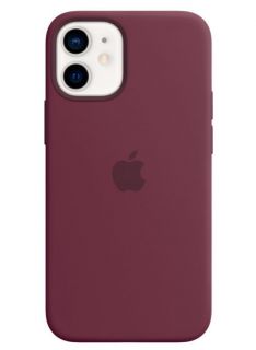 Apple&nbsp;Apple - MHKQ3ZM / A Apple Silicone Magsafe Cover for iPhone 12 Mini Plum