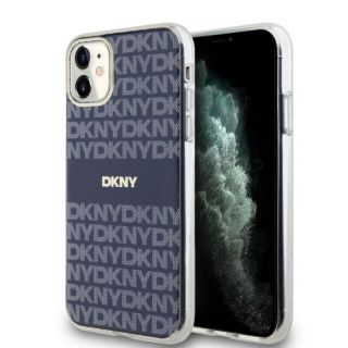 DKNY&nbsp;PC / TPU Repeat Pattern Tonal Stripe Magsafe Case for iPhone 11 Blue