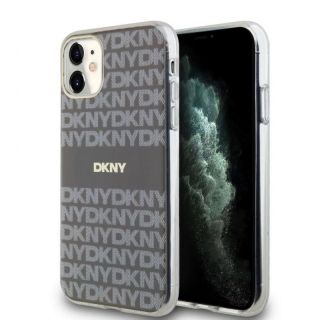 DKNY&nbsp;PC / TPU Repeat Pattern Tonal Stripe Magsafe Case for iPhone 11 Beige