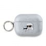 - Karl Lagerfeld - Karl Lagerfeld PU Embossed Karl and Choupette Heads Case for AirPods Pro 2 Silver
