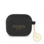 GUESS 4G Charm Silicone Case for AirPods 3 Black