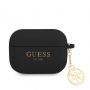 GUESS Guess - AirPods Pro 4G Charm Silicone Case Black