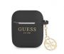 GUESS 4G Charm Silicone Case for AirPods 1 / 2 Black