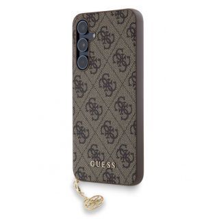 GUESS Guess - Guess 4G Charm Case for Samsung Galaxy A55 Brown
