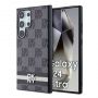 DKNY DKNY - DKNY PU Leather Checkered Pattern and Stripe Case for Samsung Galaxy S24 Ultra Black