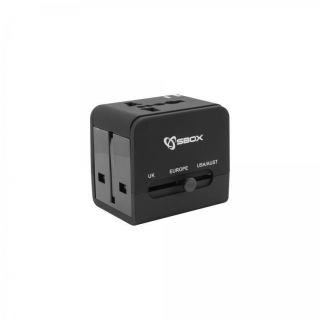 - Sbox 
 
 TA-23 Universal Travel Adapter with Dual USB Charger