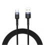 - Tellur 
 
 Data cable, USB to Type-C, LED, Nylon Braided, 1.2m black melns